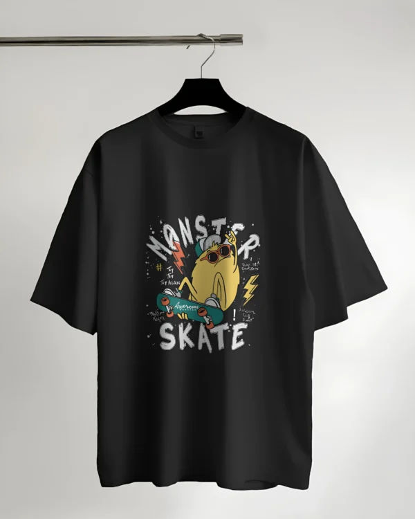 Monster Skate - Oversized & Crew T-shirt