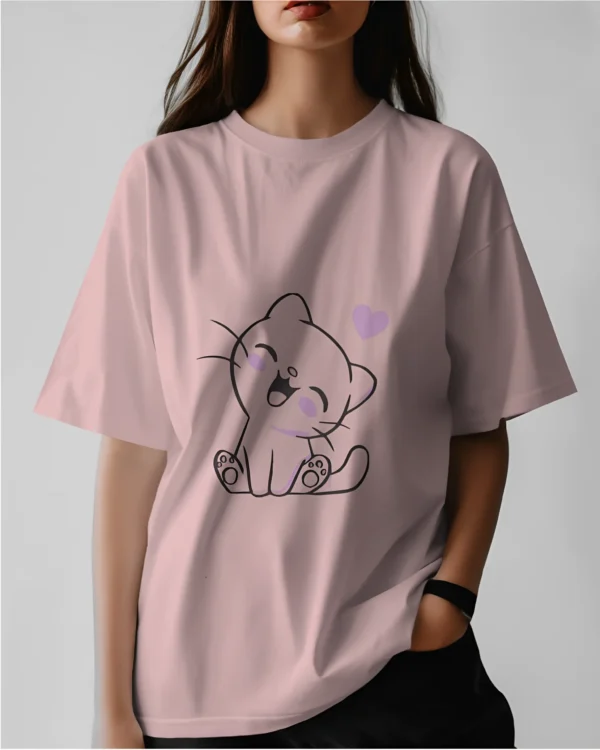 Cat Girl - T Shirt - Image 3