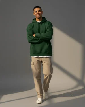 Bottle Green Oversized Hoodie