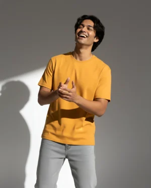 Golden Yellow T-Shirt Regular Fit Everyday comfort