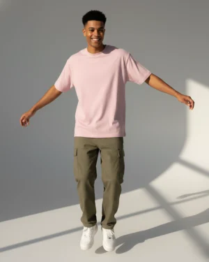 Light Baby Pink Oversized T shirt