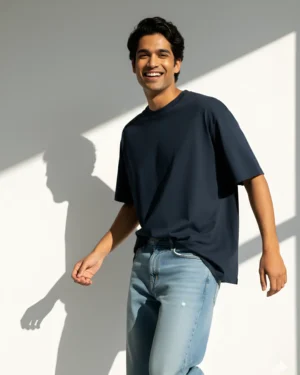 Navy Blue Oversized T shirt