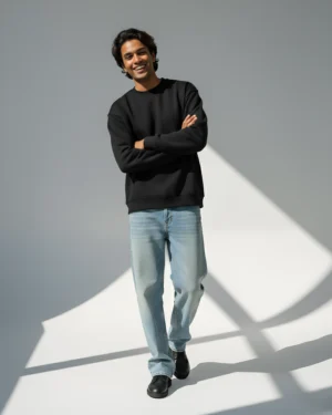 Black Oversized Sweatshirt