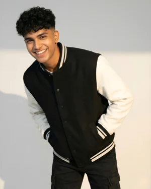 Black Varsity Jacket Men