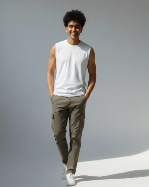 Tank Top White Sleeveless T Shirt