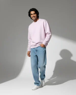 Light Baby Pink Oversized Sweatshirt