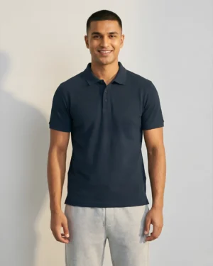 Navy Blue Polo T Shirt for Men