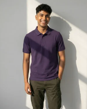 Purple Polo T Shirt for Men