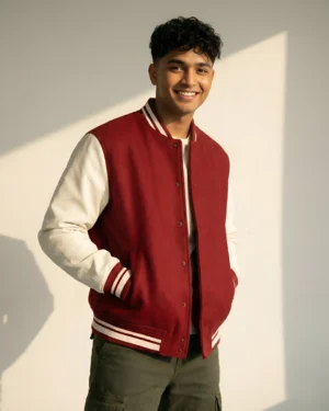 Red Varsity Jacket Men