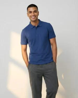 Royal Blue Polo T Shirt for Men