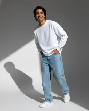 White Oversized Sweatshirt