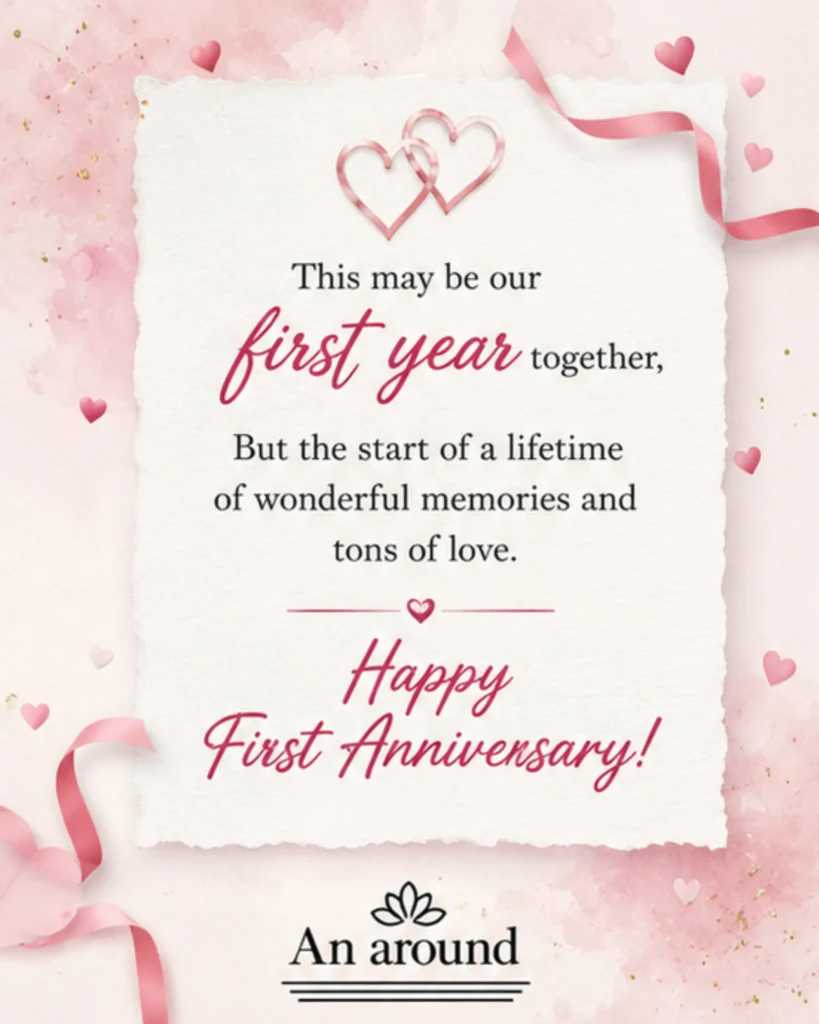1st Anniversary Wishes