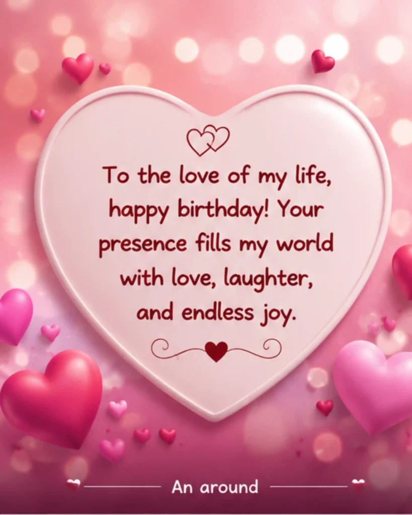 Heart Touching Birthday Wishes for Wife