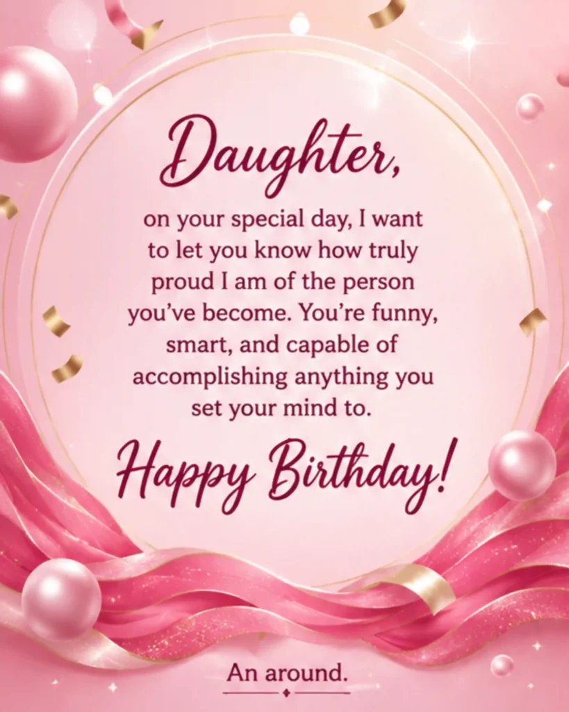 Birthday Wishes for Daughter from Dad