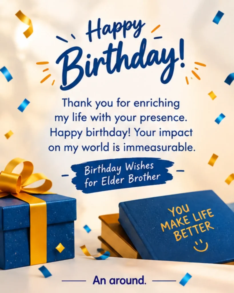 Birthday Wishes for Elder Brother