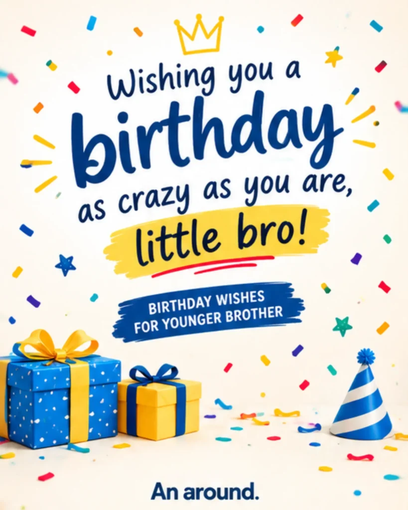 Birthday Wishes for Younger Brother