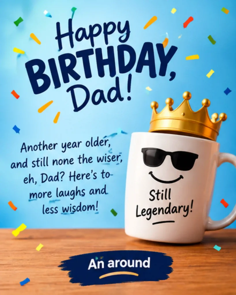 Funny Birthday Wishes for Dad