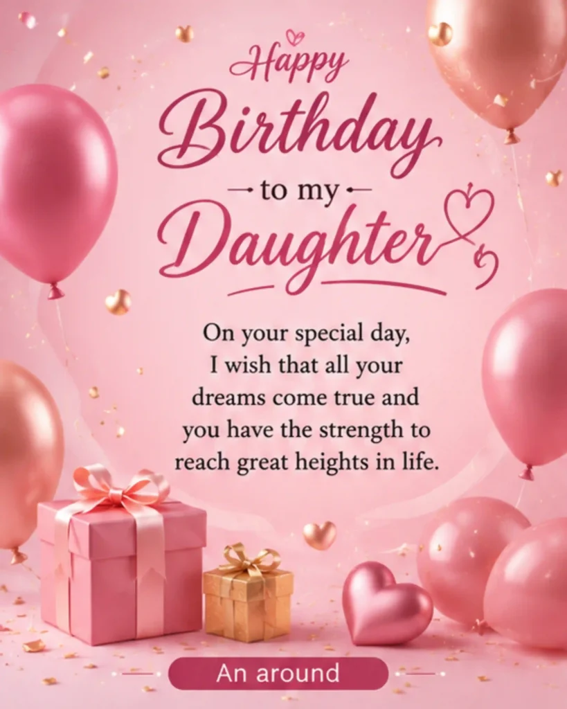 Happy Birthday Wishes for Daughter