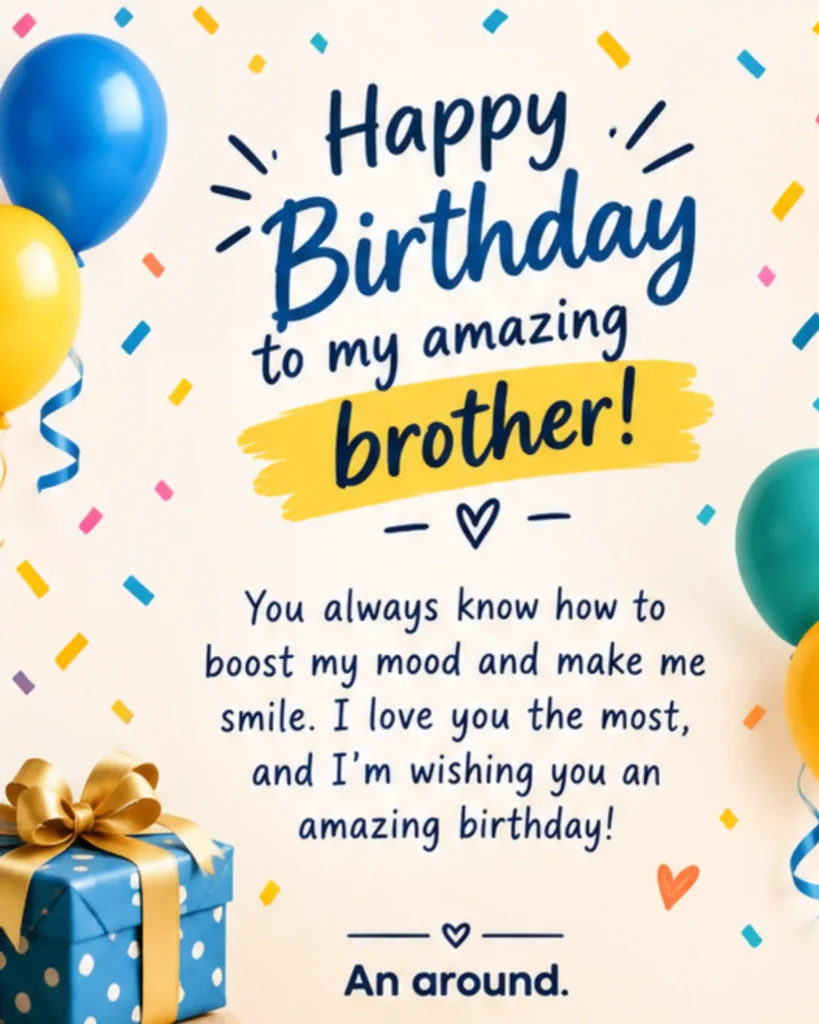 Love Birthday Wishes for Brother