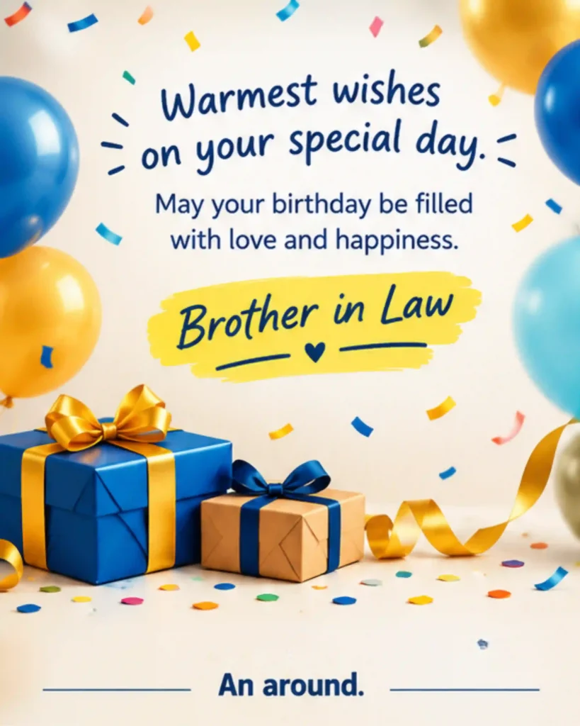 Birthday Wishes for Brother in Law