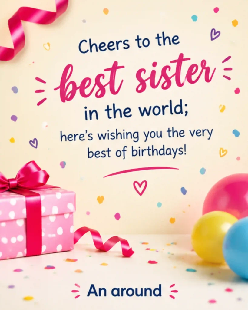 Birthday Wishes for Sister