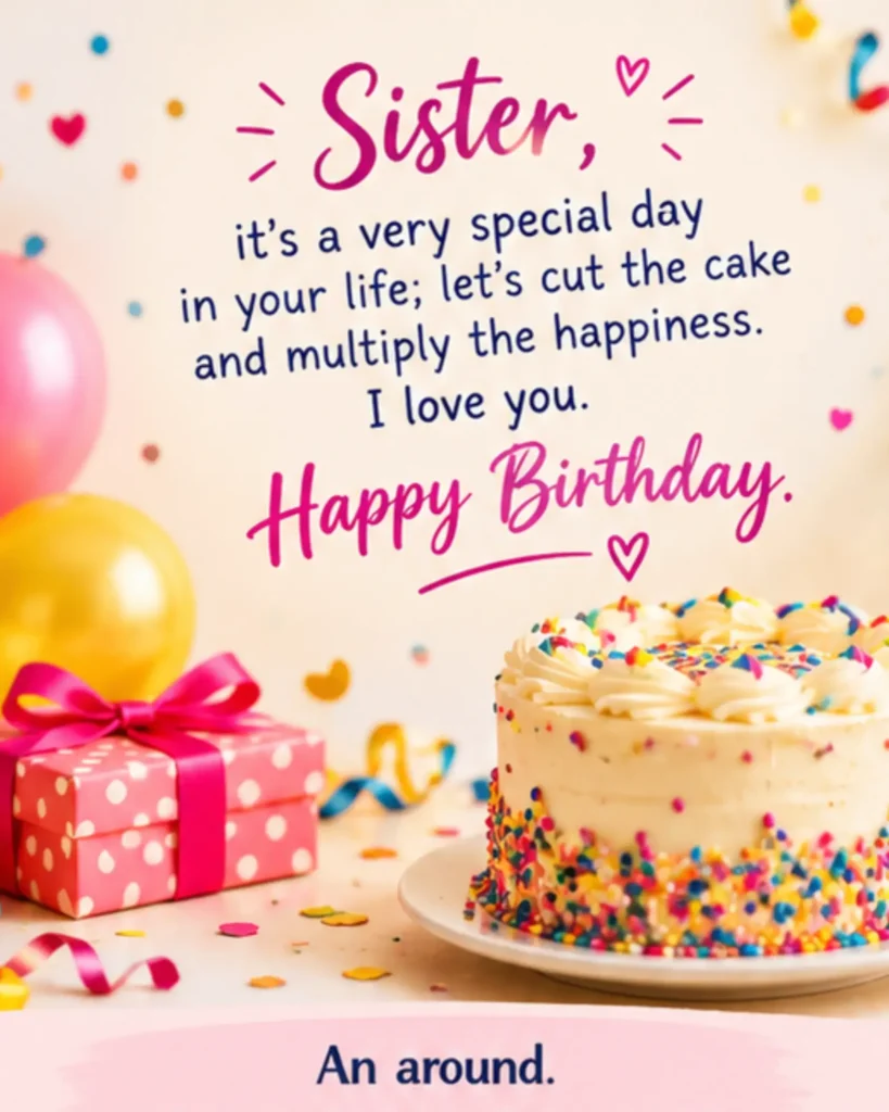 Happy Birthday Wishes for Sister