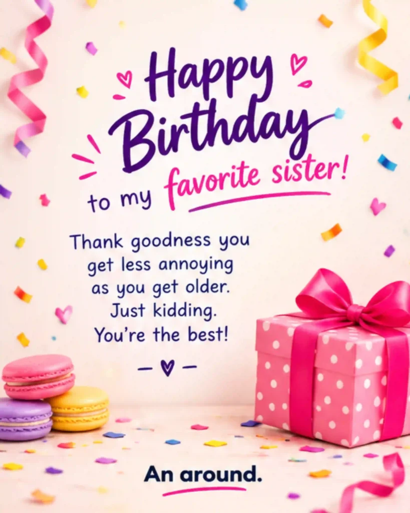 Love Birthday Wishes for Sister