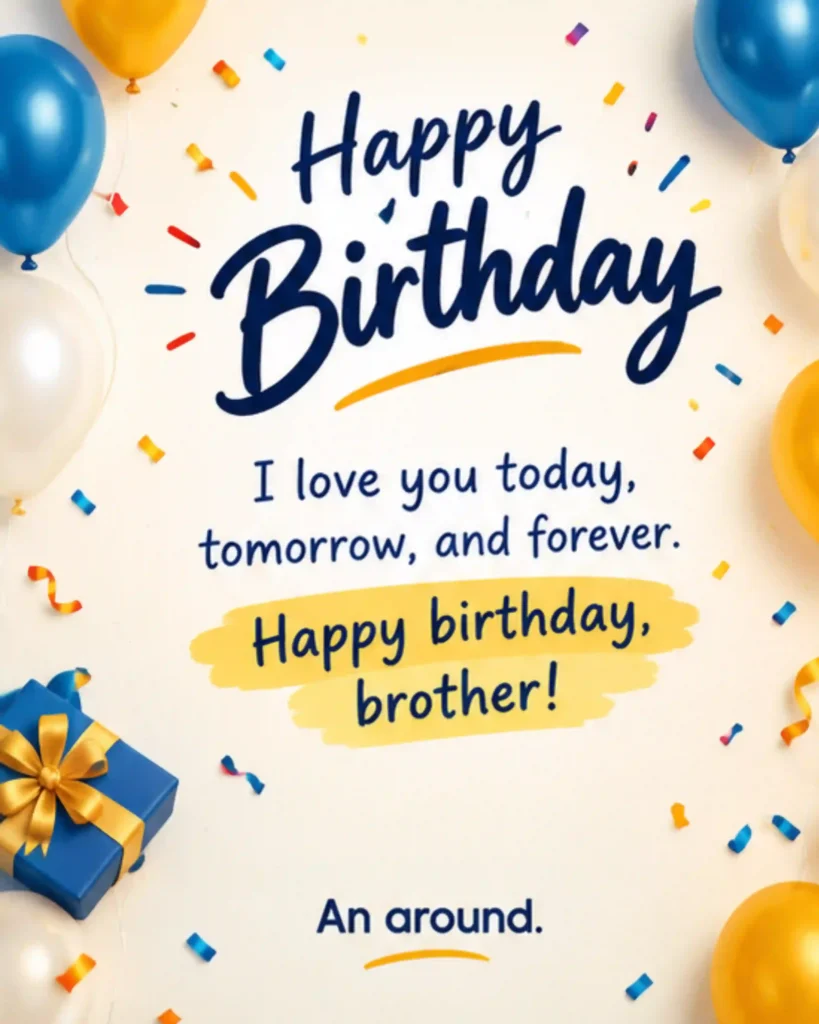 Short Birthday Wishes for Brother